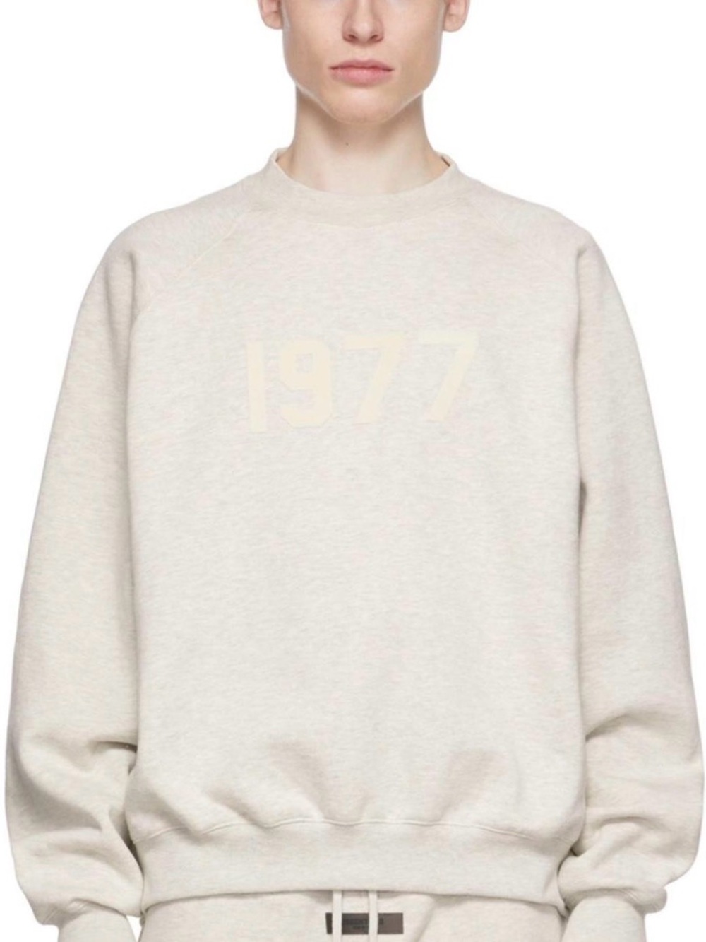 Fear of God Essentials 1977 Crewneck Sweatshirt Light Oatmeal XS Oversized